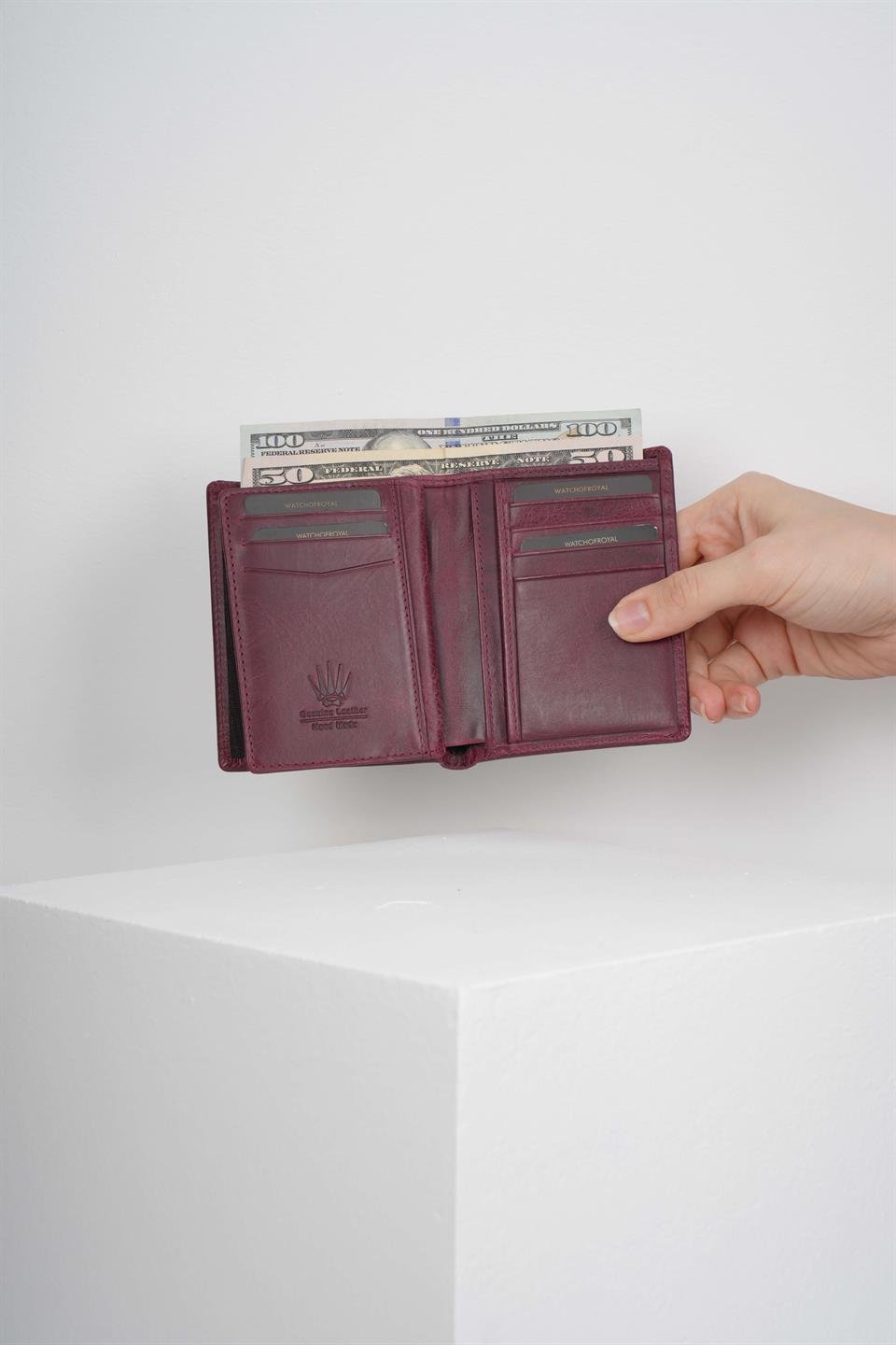 VENETO BORDO HAKİKİ DERİ CÜZDAN