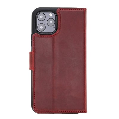 MAGIC WALLET IPHONE 11 PRO BORDO CUZDAN + KILIF