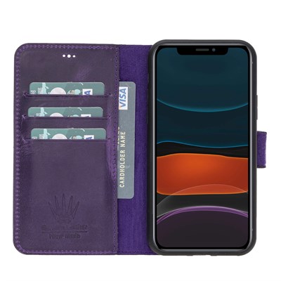 MAGIC WALLET IPHONE 11 PRO MOR CUZDAN + KILIF