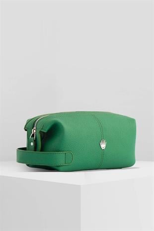 VALERIO GREEN GENUINE LEATHER HAND BAG