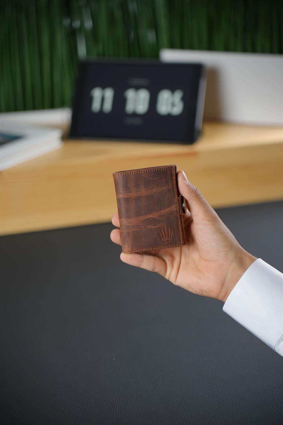 Scott Efekt Taba Hakiki Deri Cüzdan - Modern ve Fonksiyonel Cüzdan 