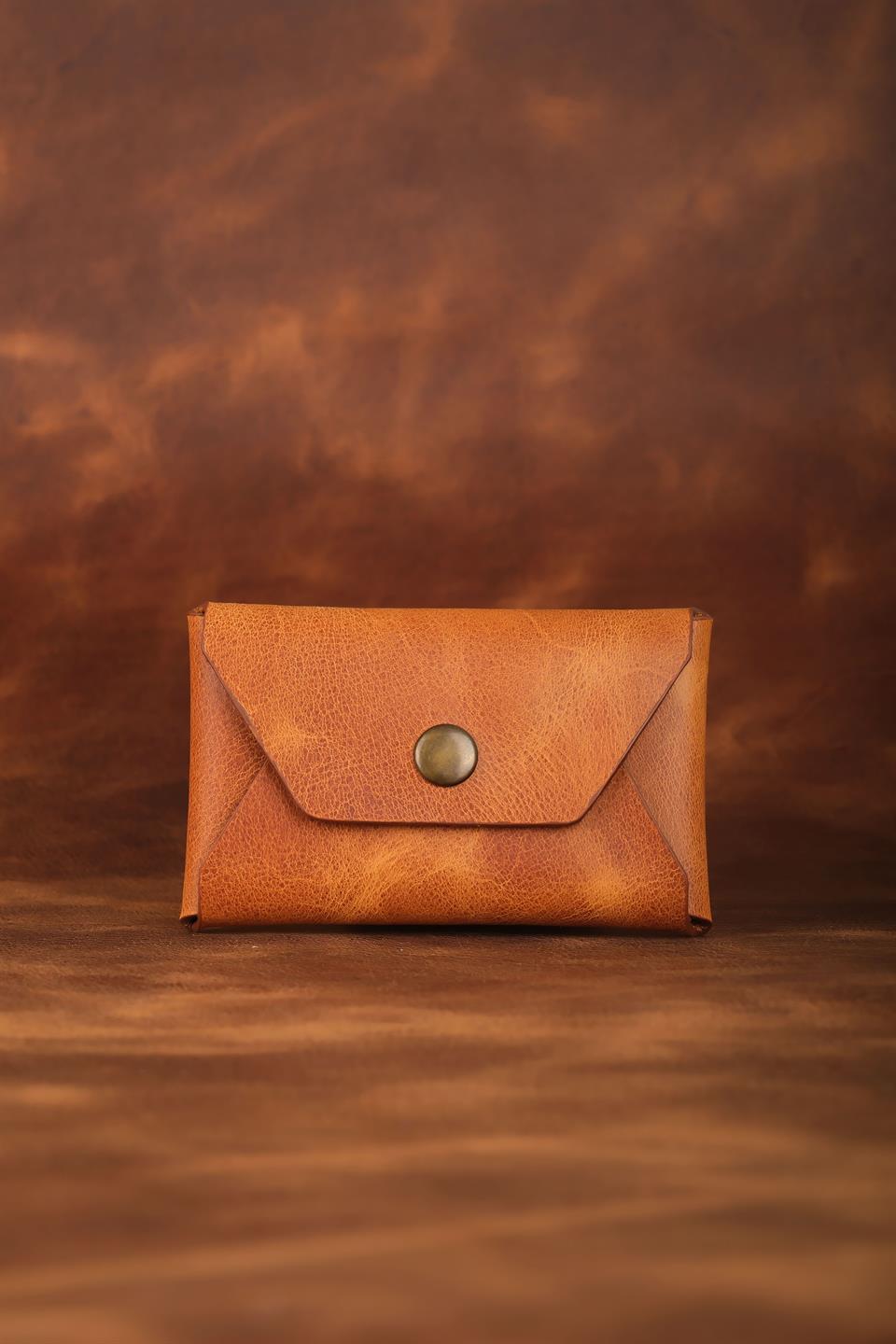 Hakiki Deri Cüzdan ve Kartlık Taba Çift Para Bölmeli, 10 Kart Bölmeli Vermont