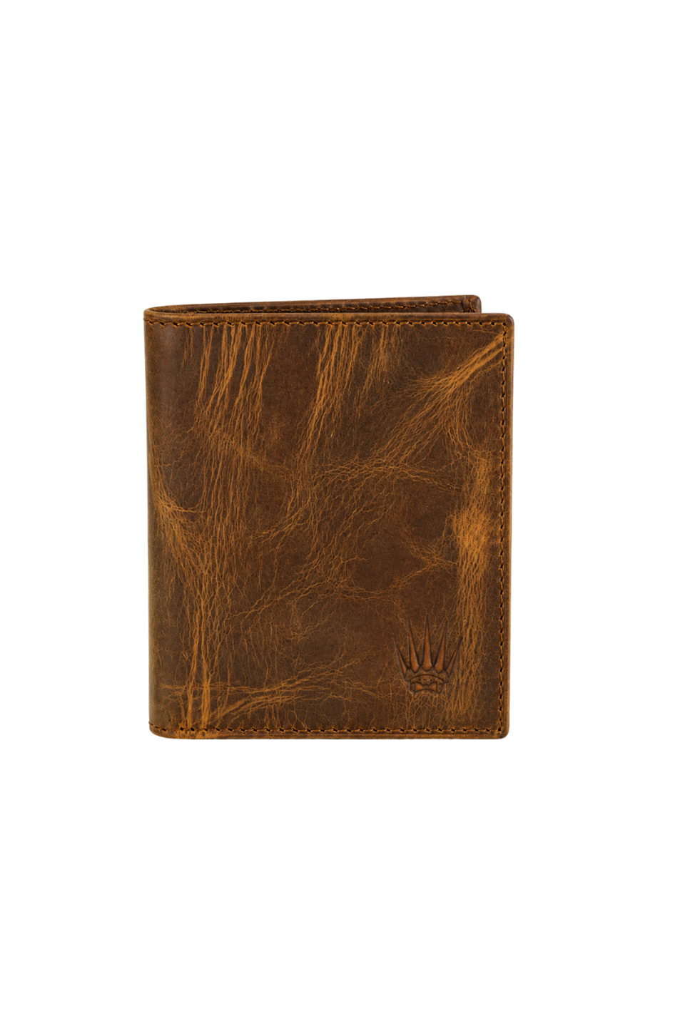 %100 Hakiki Deri Crazy Taba Cüzdan 6 Kart Bölmeli Hafif ve Minimalist Tasarım Wood