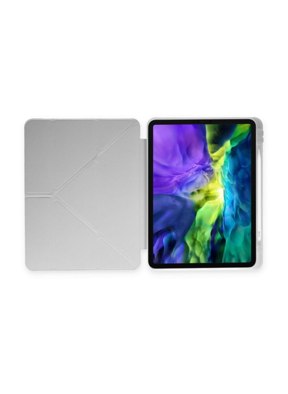 AirLink iPad Pro 11 (2024) Kılıf Kalemlikli Mars Tablet Kılıfı - Gri