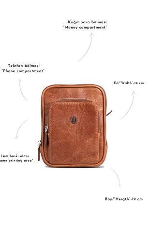 BLED efekt TABA HAKİKİ DERİ EL ÇANTASI