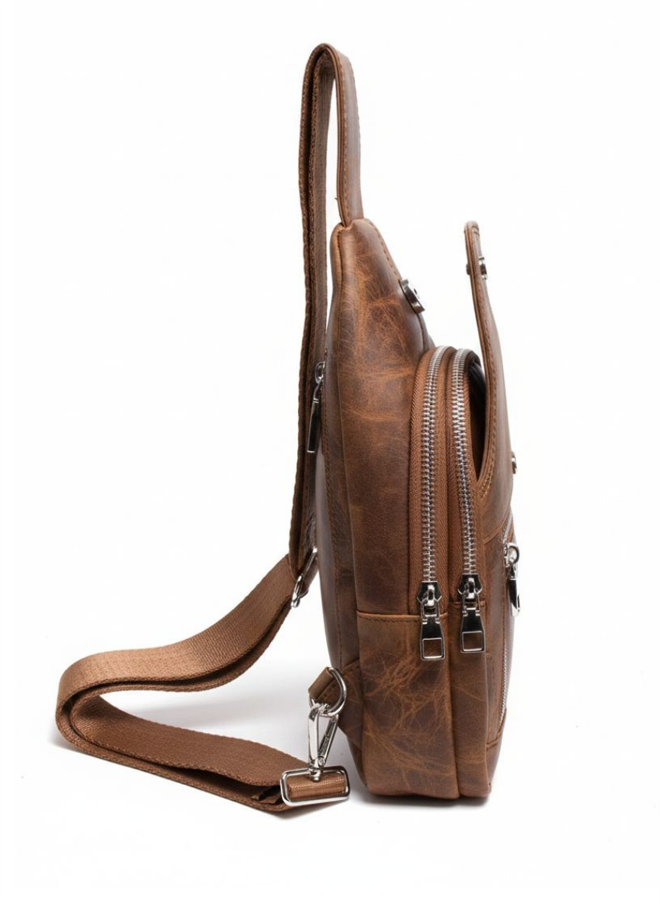 Bold Bag Crazy Taba Çapraz Hakiki Deri Çanta