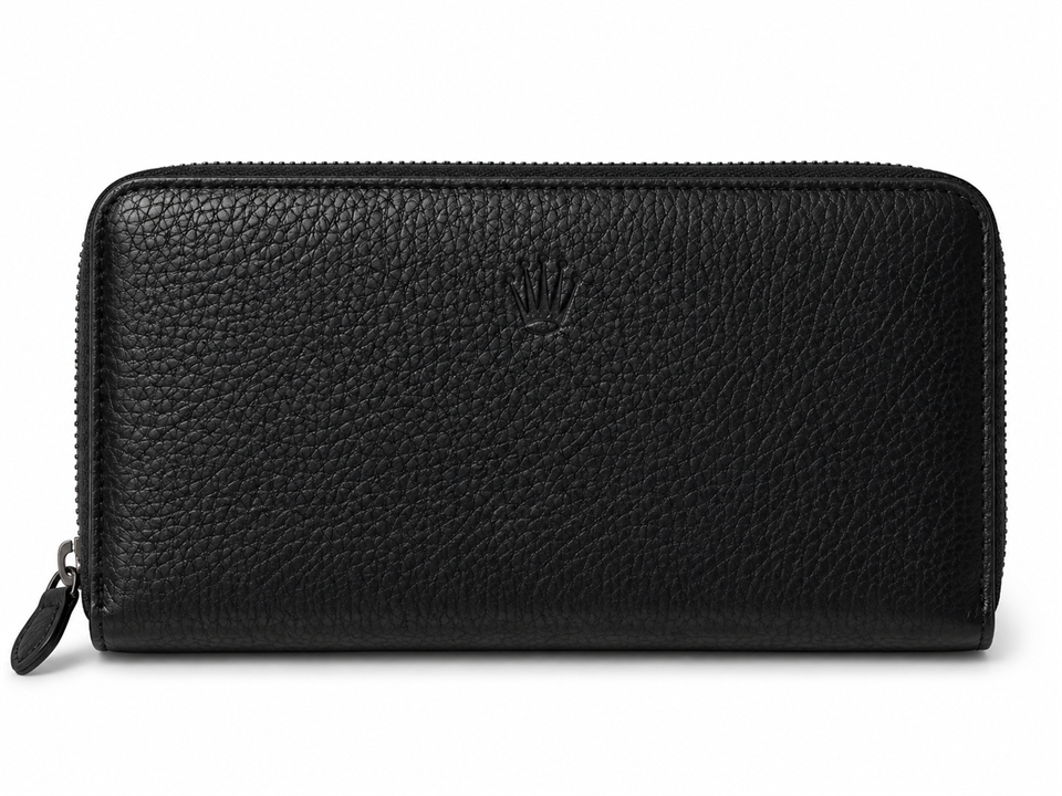Brookyn Black Hakiki Deri Telefon Cüzdanı,El Çantası
