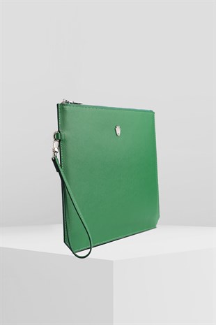 CLUTCH GREEN HAND BAG