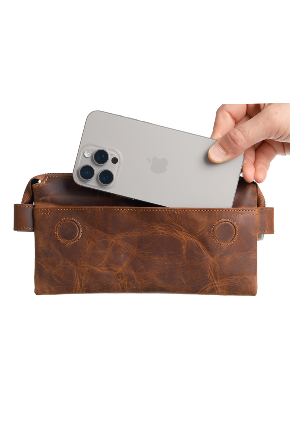 CRASH CRAZY TABA HAKİKİ DERİ EL ÇANTASI