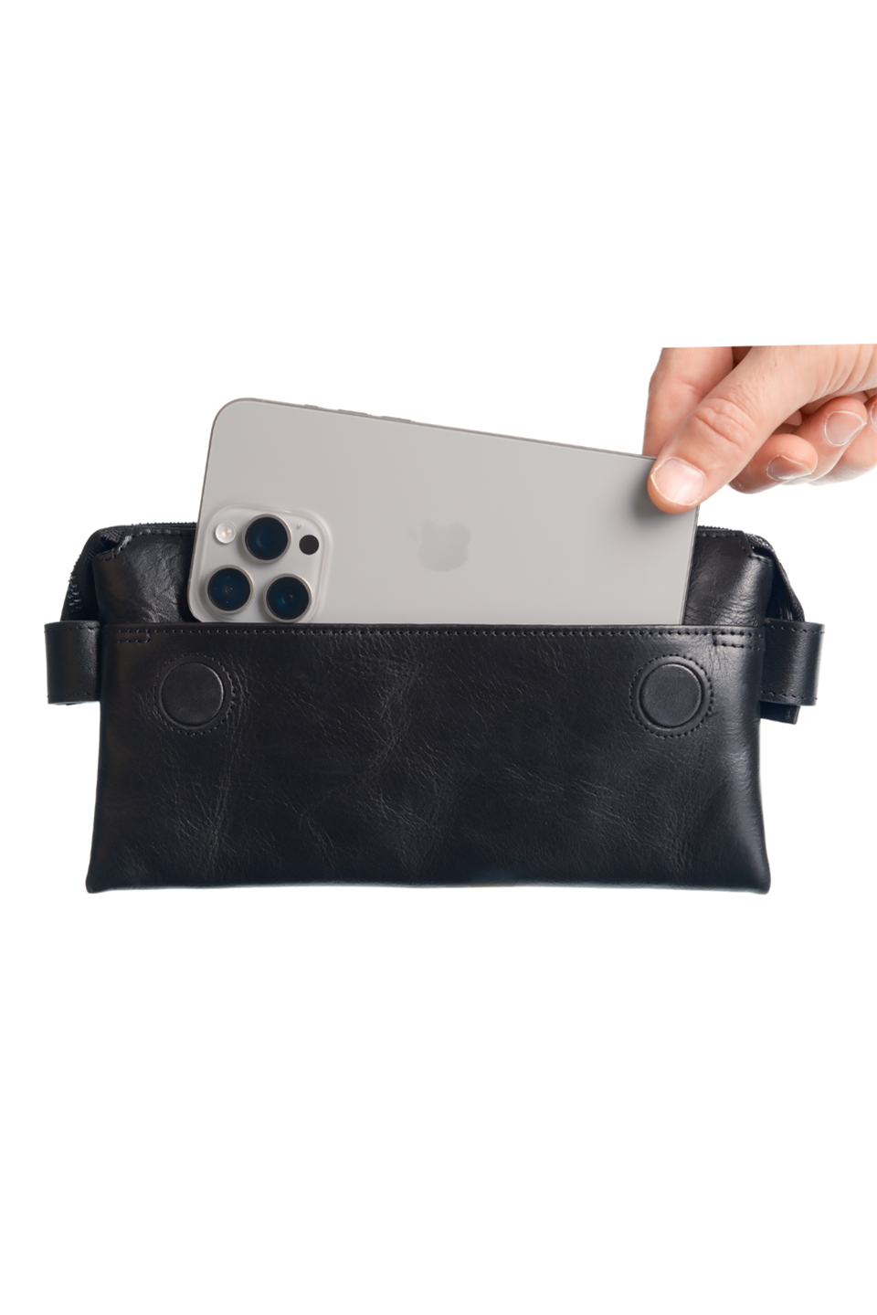 CRASH SİYAH HAKİKİ DERİ EL ÇANTASI