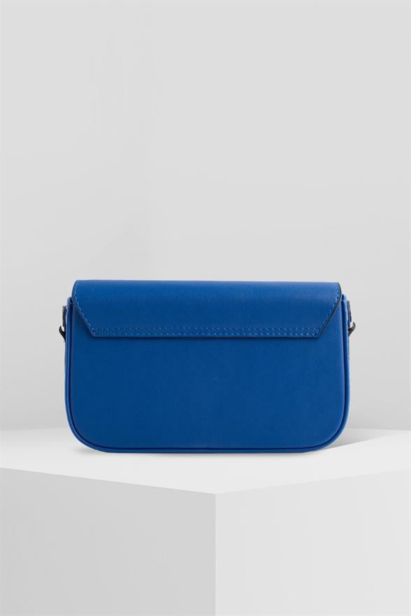FLAP BLUE UNISEX HAND BAG