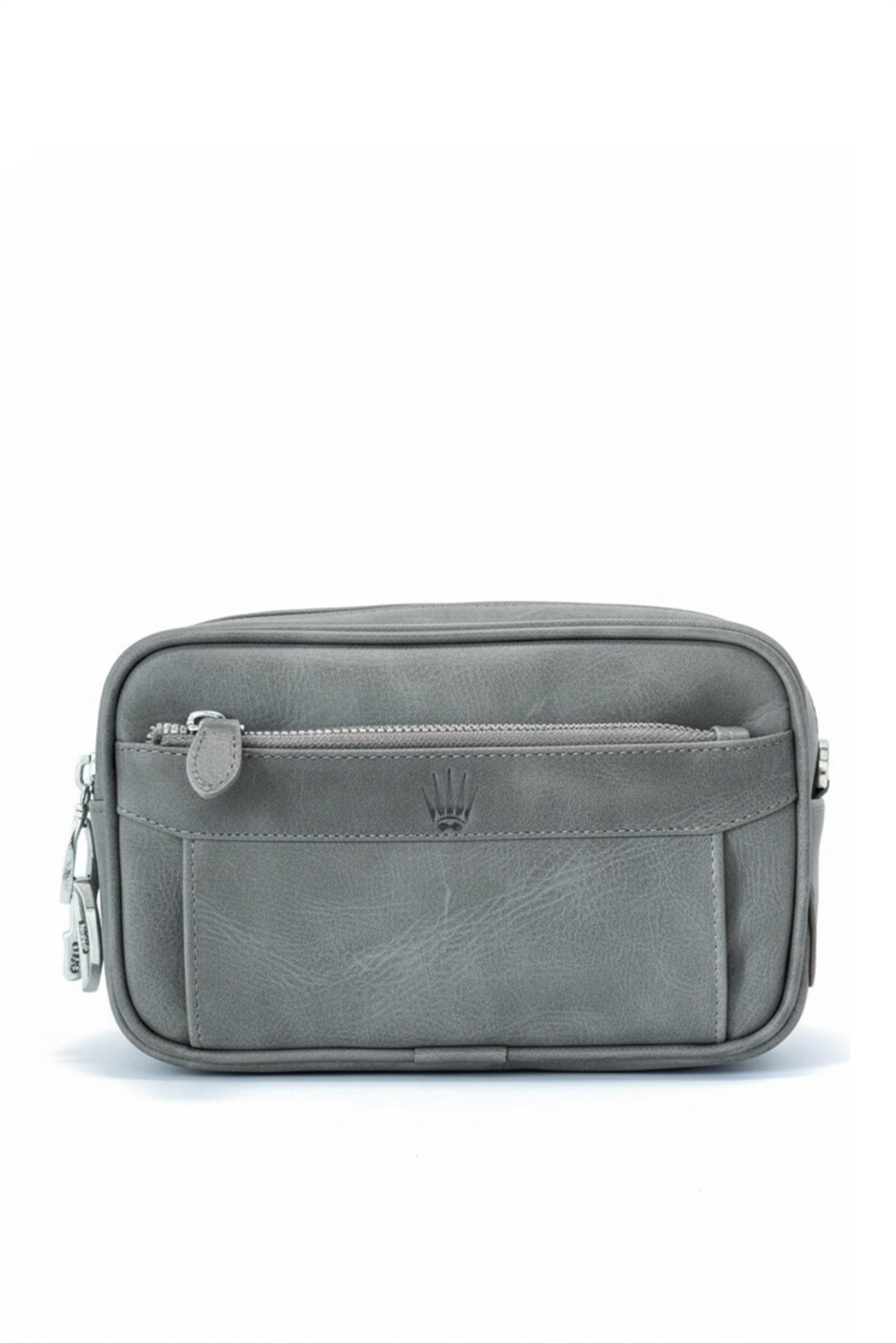 FOREST CRAZY GRİ ŞİFRELİ HAKİKİ DERİ EL ÇANTASI