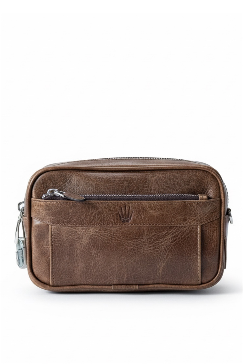 FOREST CRAZY BROWN ŞİFRELİ HAKİKİ DERİ EL ÇANTASI