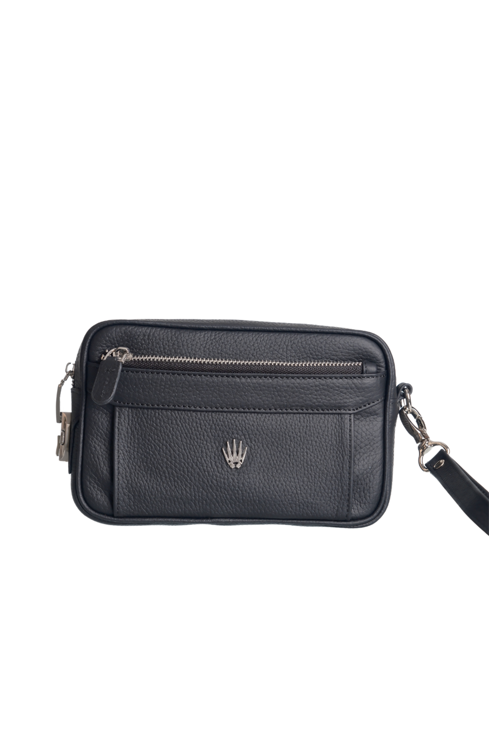 FOREST SİYAH ŞİFRELİ HAKİKİ DERİ EL ÇANTASI