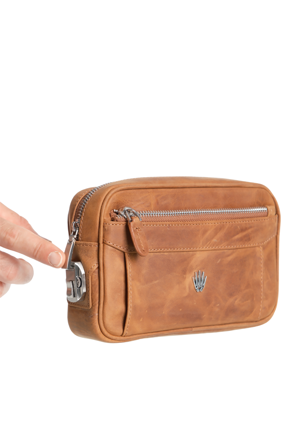 FOREST CRAZY TABA ŞİFRELİ HAKİKİ DERİ EL ÇANTASI