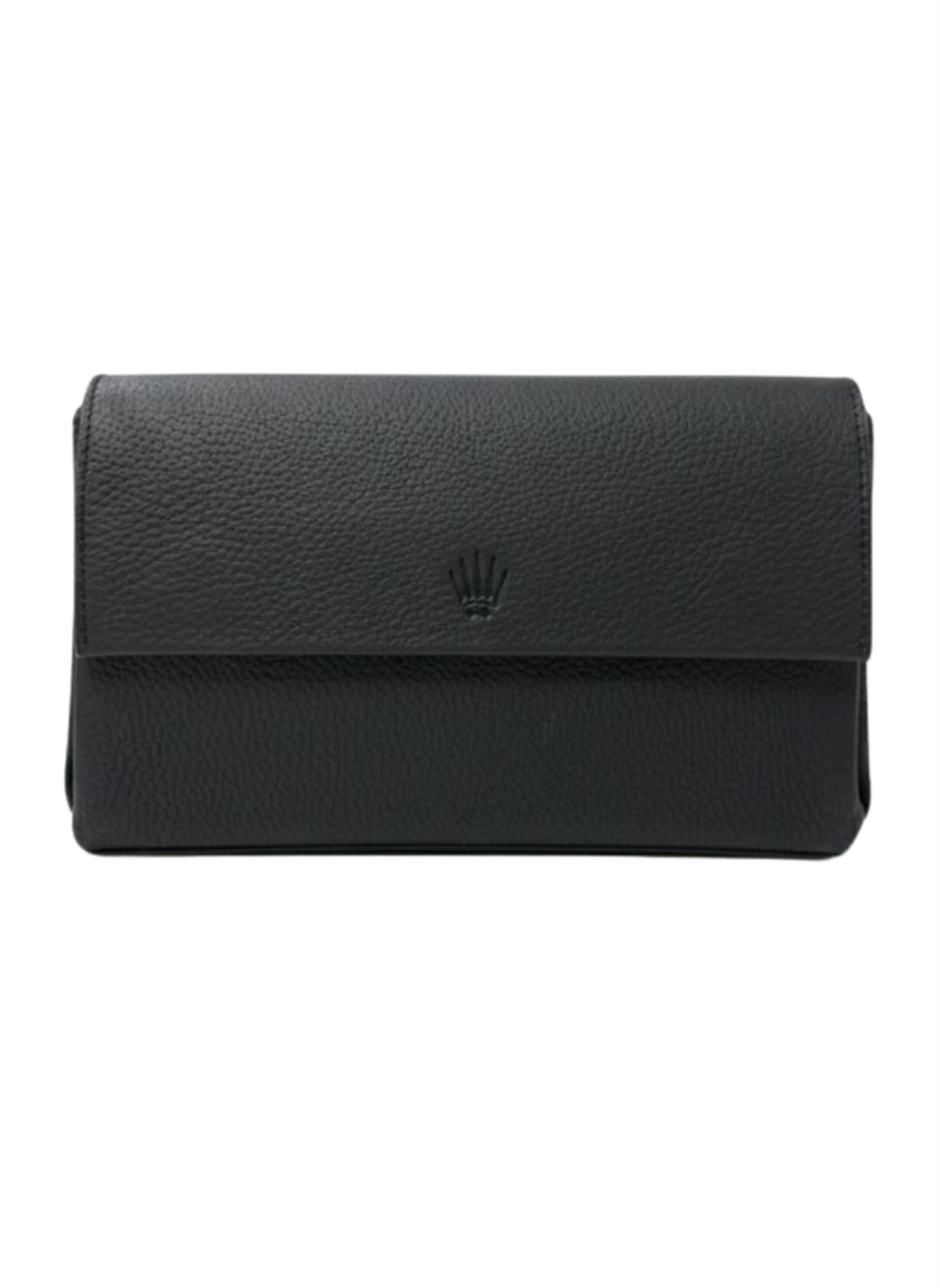 Logic Clucth  Siyah  Parmak İzi Kilitli Hakiki Deri El Çantası