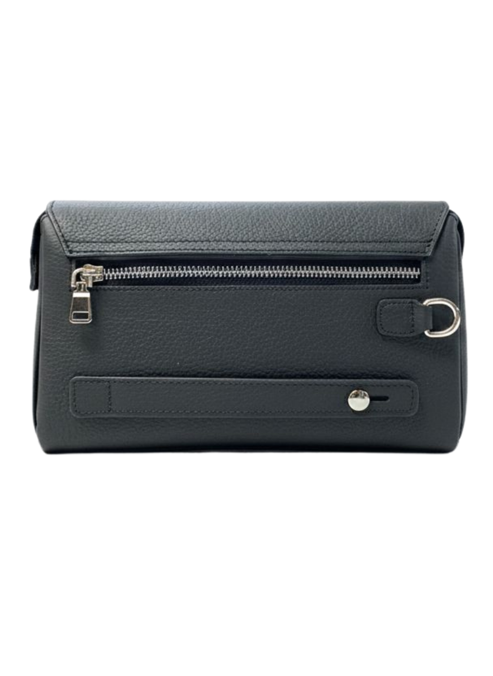 Logic Clucth  Siyah  Parmak İzi Kilitli Hakiki Deri El Çantası