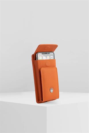 LUISA ORANGE HANGING PHONE BAG