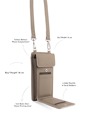 LUISA VİZON HANGING PHONE BAG