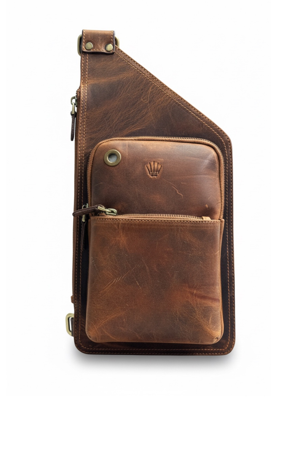 Rust Bag Crazy Taba Çapraz Hakiki Deri Çanta