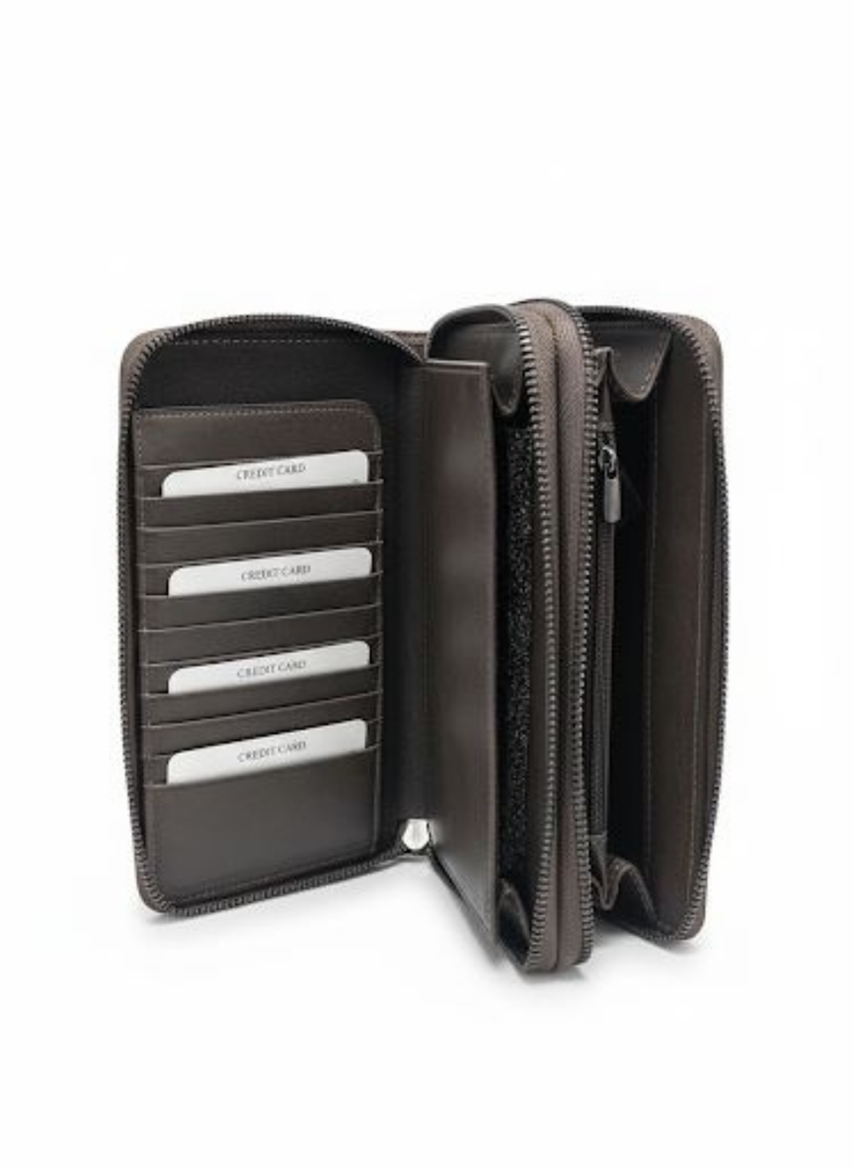 Tome Crazy Gri Hakiki Deri Telefon Cüzdanı,El Çantası