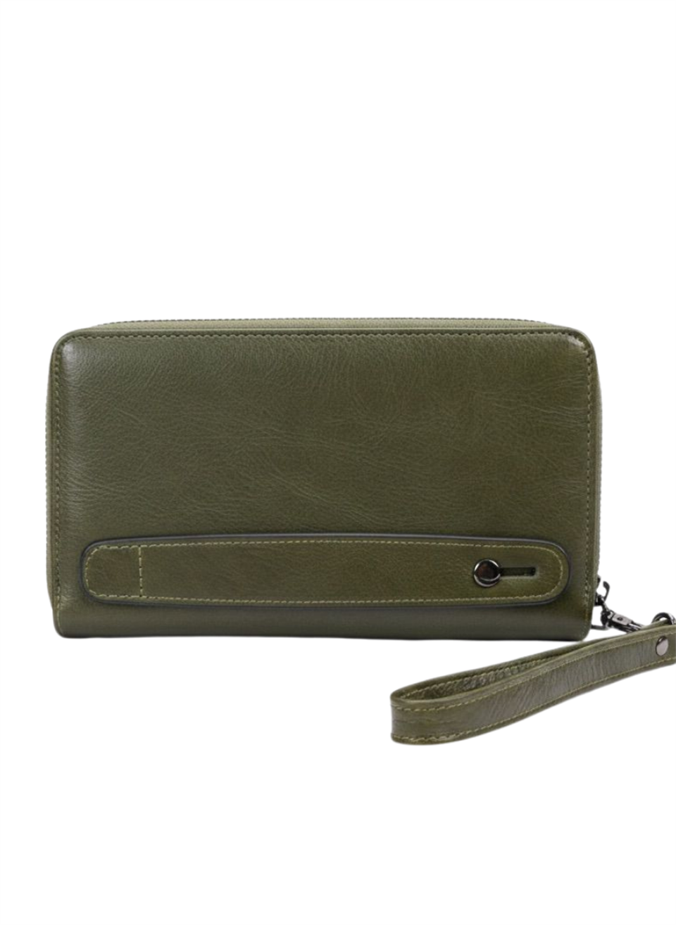 Tome Crazy Yeşil Hakiki Deri Telefon Cüzdanı,El Çantası