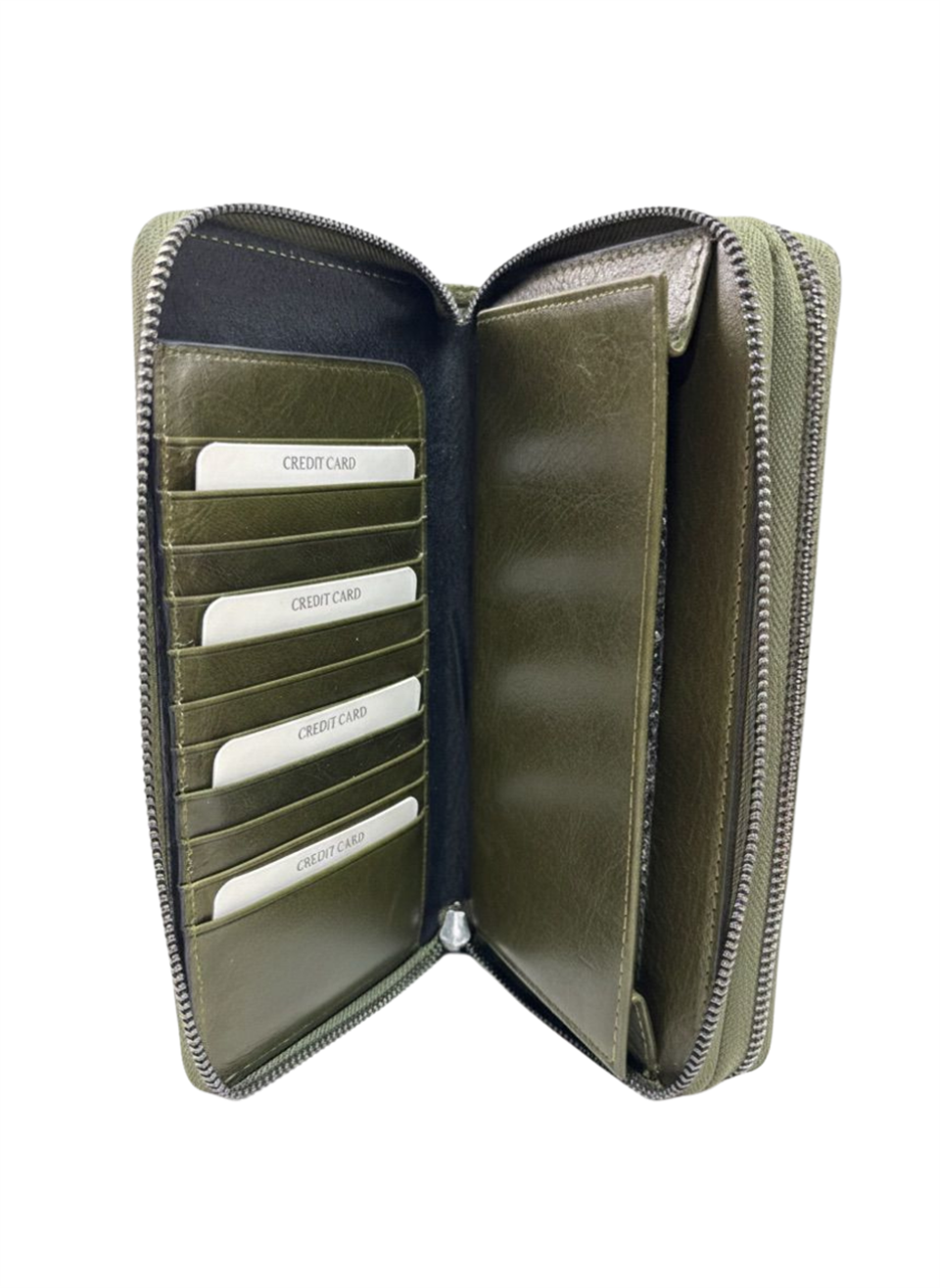 Tome Crazy Yeşil Hakiki Deri Telefon Cüzdanı,El Çantası