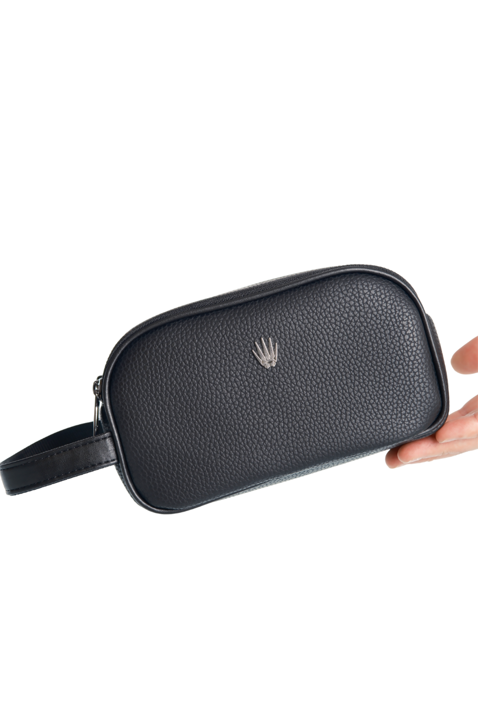 Valetta Siyah İthal Vegan Deri El Çantası