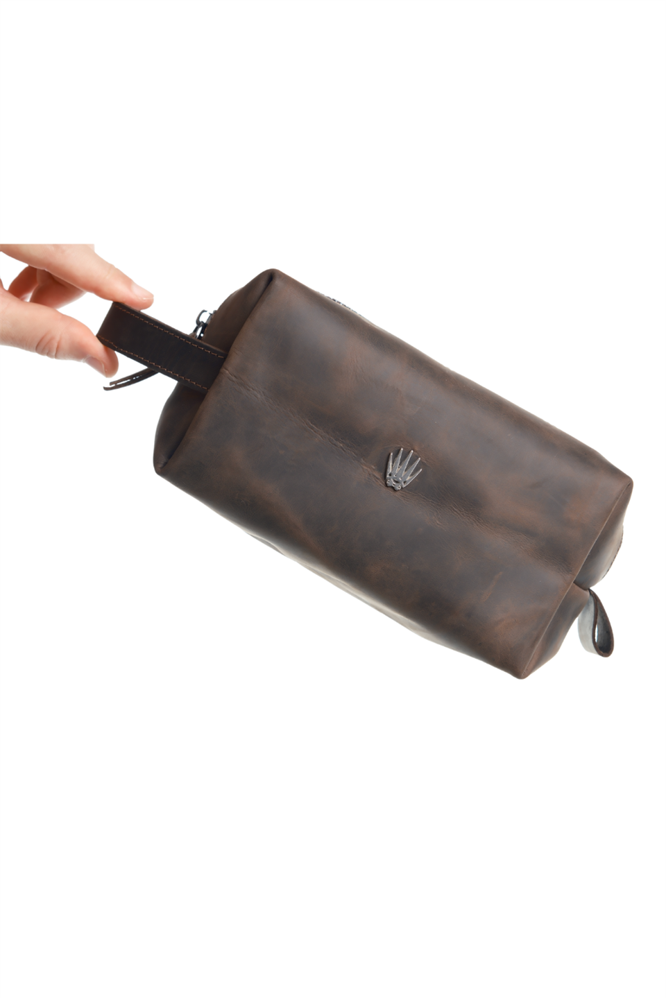 VEREV CRAZY BROWN GENUINE LEATHER HAND BAG