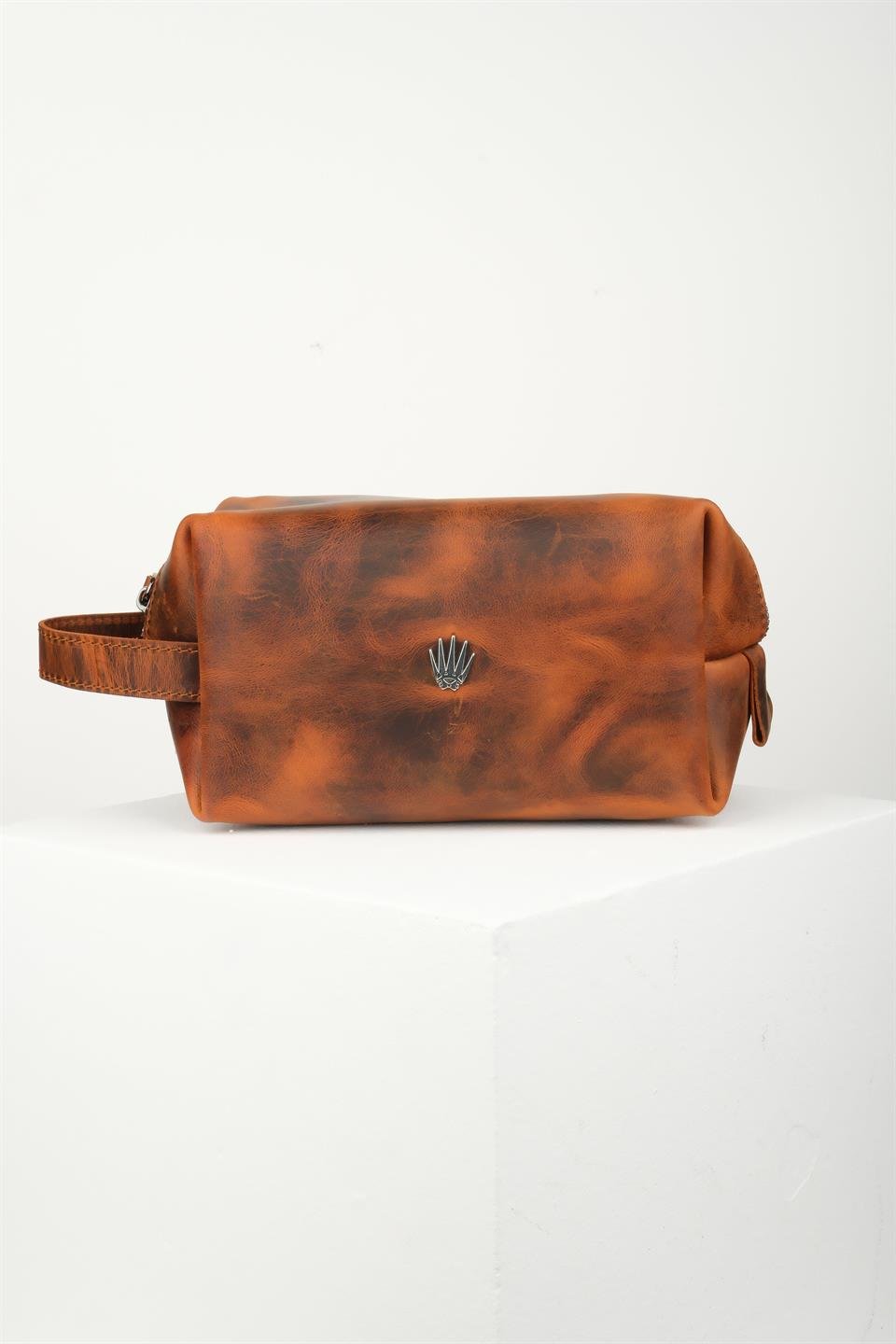 VEREV CRAZY HORSE TABA HAKİKİ DERİ EL ÇANTASI