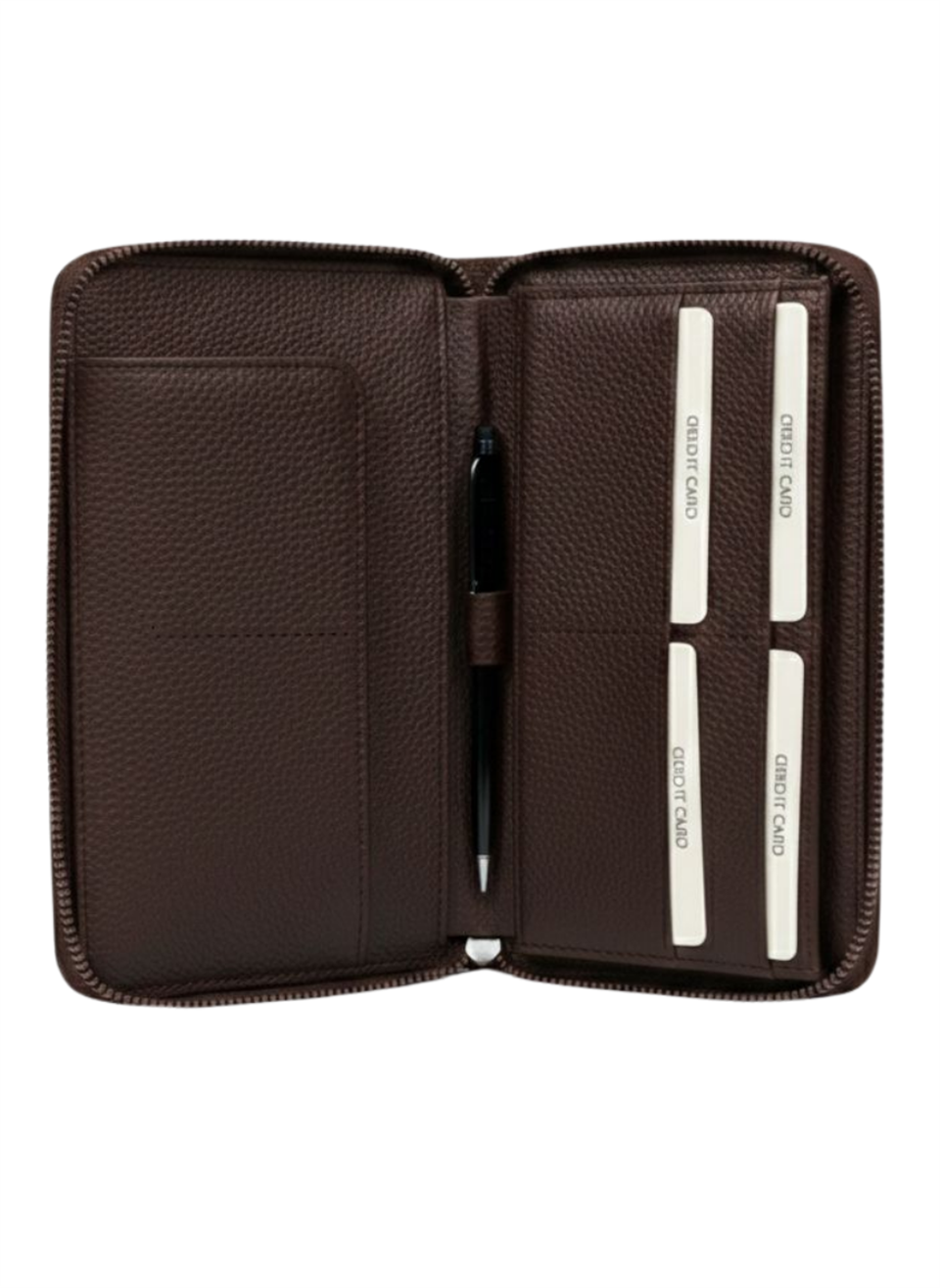 WIZARD DESENLİ KOYUKAHVE  HAKİKİ DERİ EL ÇANTASI