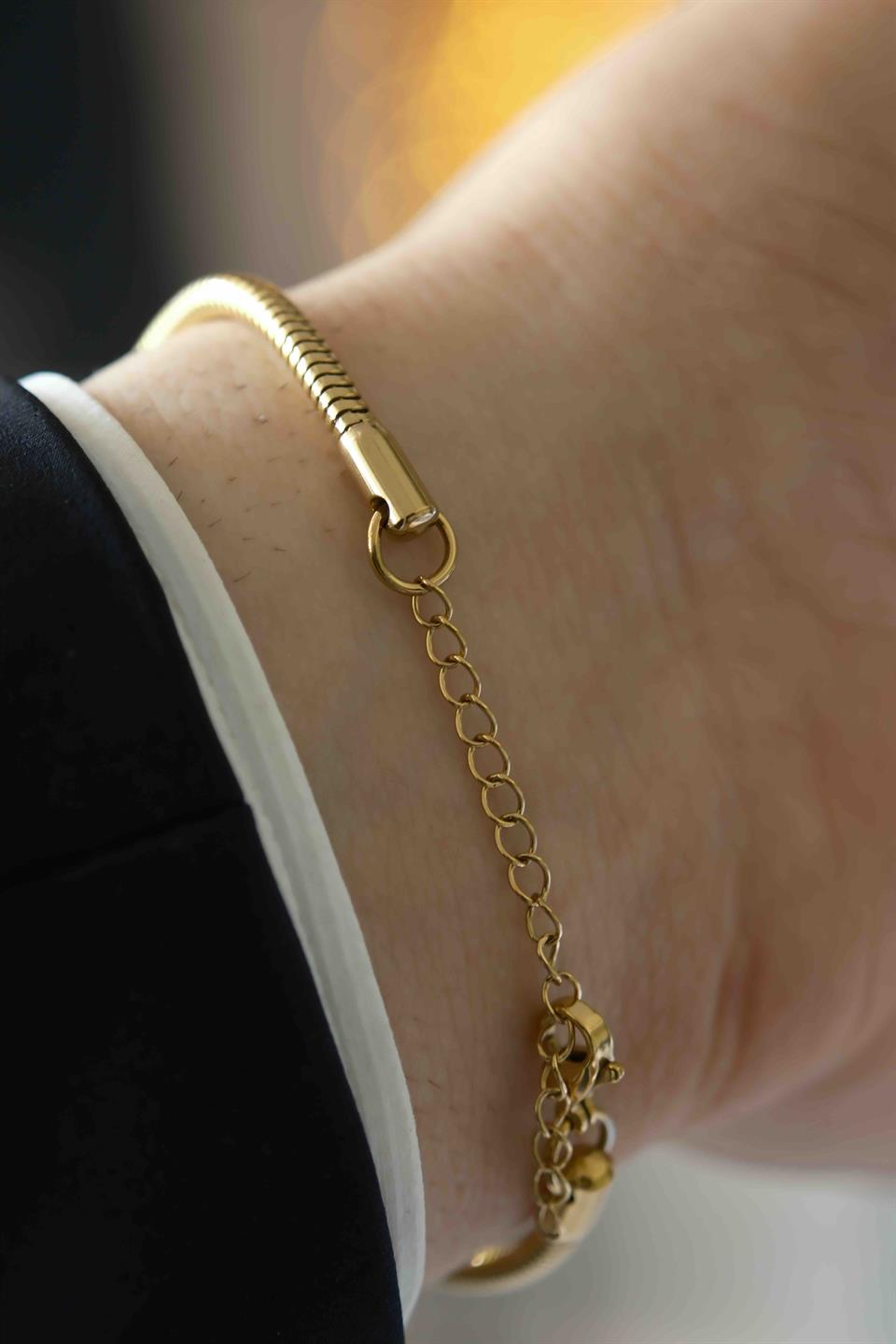 MOSES GOLD ÇELİK BİLEKLİK