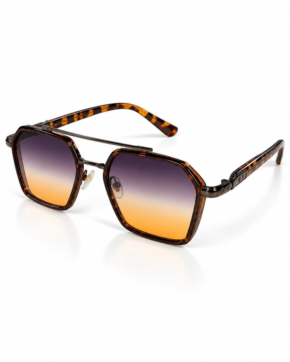 Royal Eyewear RE0039 Metalik Leopar Güneş Gözlüğü
