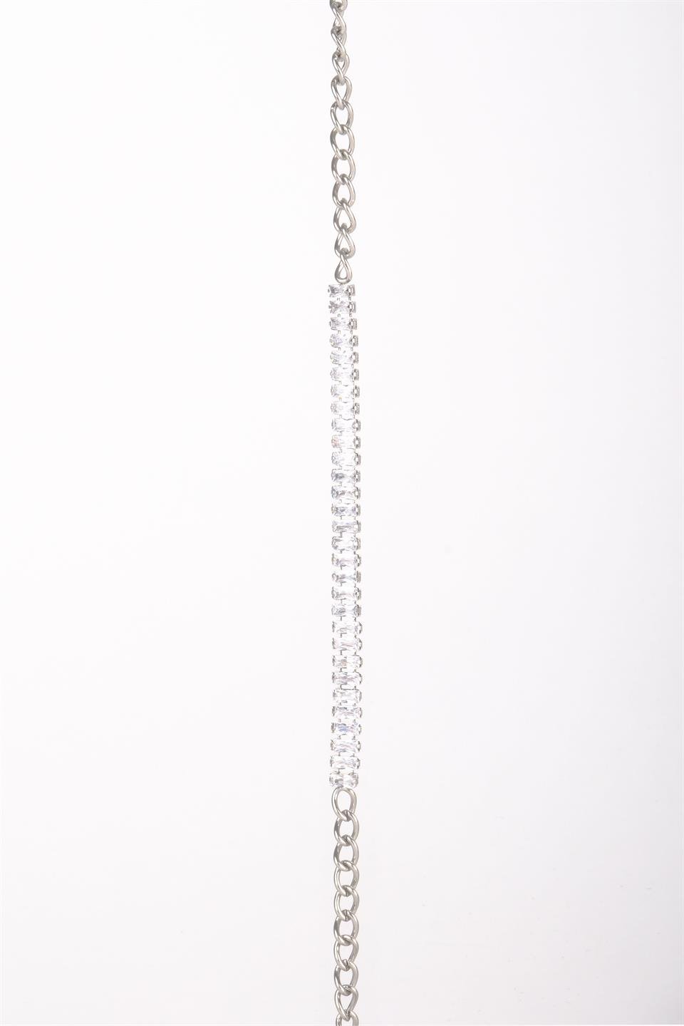 GIULIA  SILVER  STEEL NECKLACE 