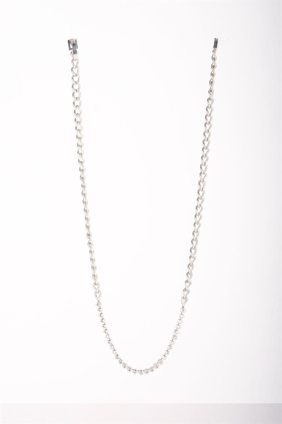 GIULIA  SILVER  STEEL NECKLACE 