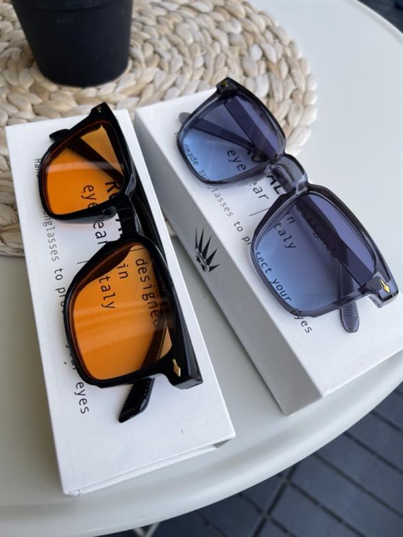 DOUBLE VINTAGE GRAY-ORANGE  WOMAN  MAN  UV-400  