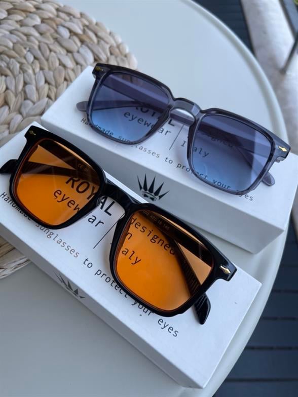 DOUBLE VINTAGE GRAY-ORANGE  WOMAN  MAN  UV-400  