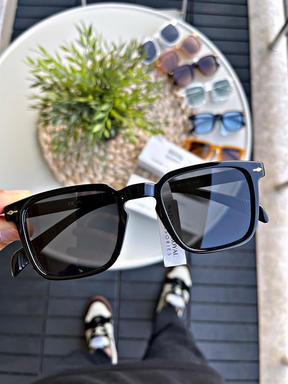 DOUBLE VINTAGE BLACK-DARK BROWN  WOMAN  MAN  UV-400 CAM