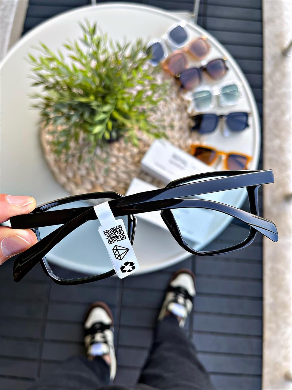 Sunglasses for Women & Men UV400 Glass Original CE Certificated BLUE LORRAINEW