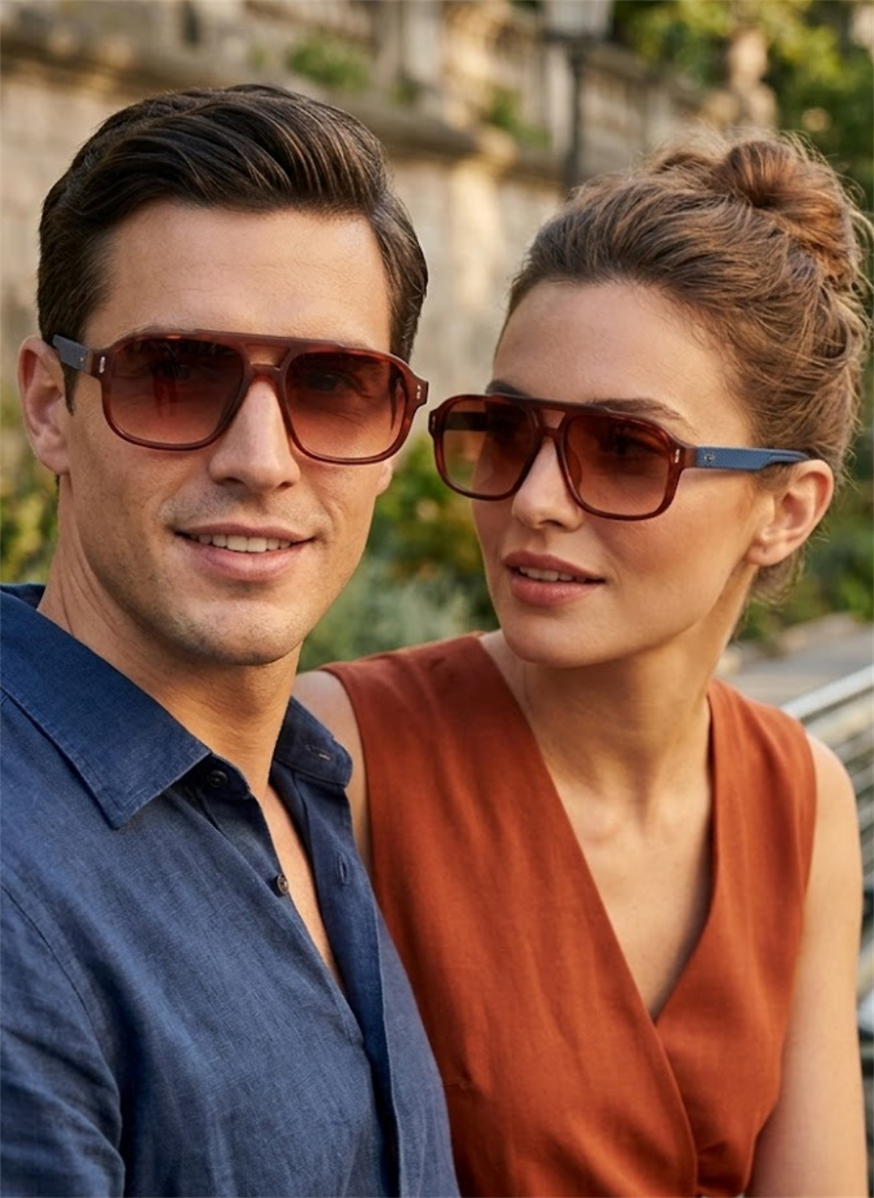 Royal Eyewear Re1009 Degrade Kahve Güneş Gözlüğü 