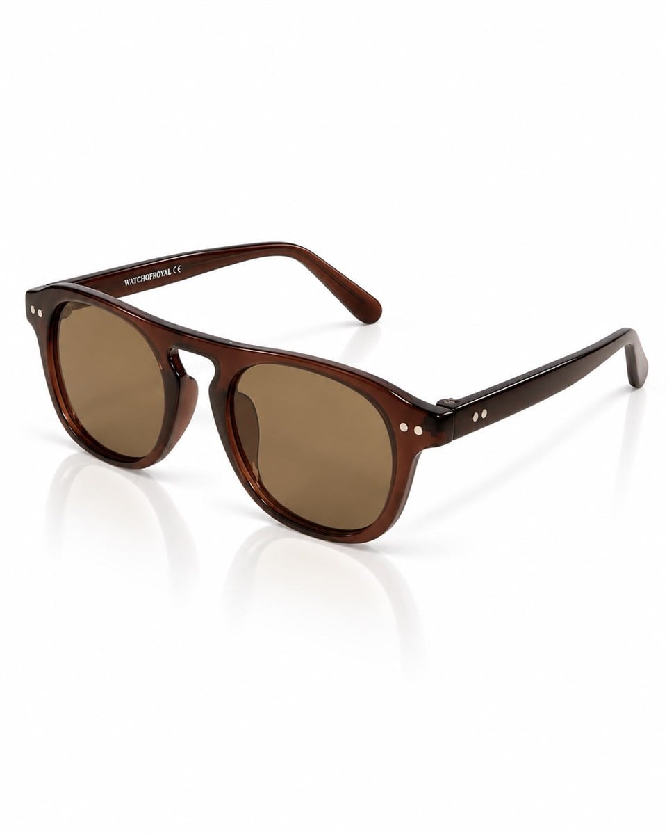 Royal Eyewear Re1107 Koyu Kahverengi Güneş Gözlüğü 