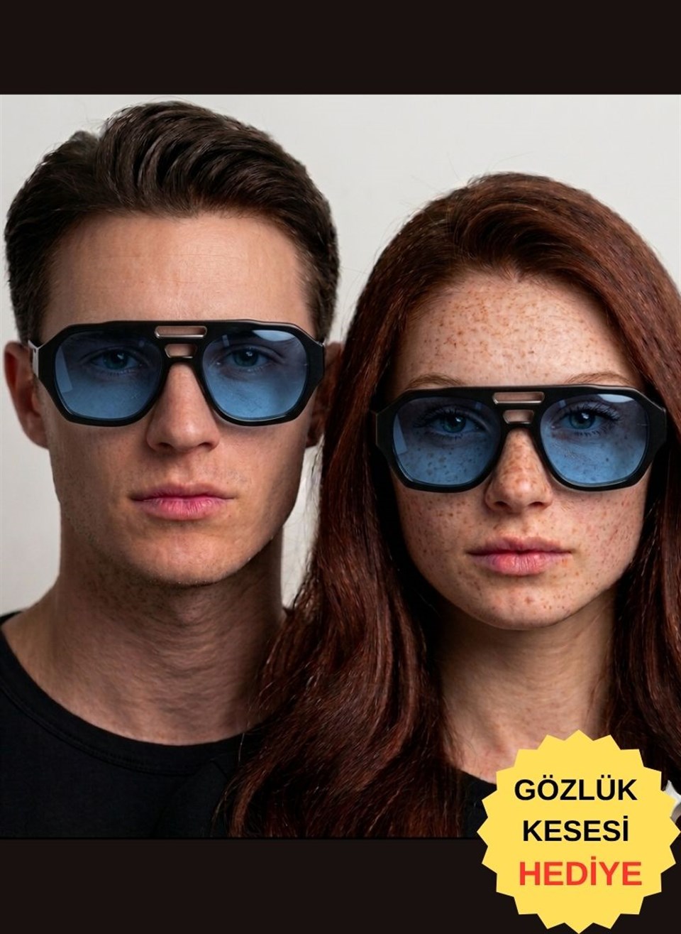 Royal Eyewear Re1988 Siyah MaviGüneş Gözlüğü 