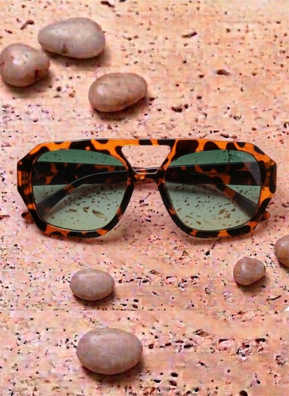 Royal Eyewear Re2707 leopar yeşil Güneş Gözlüğü 