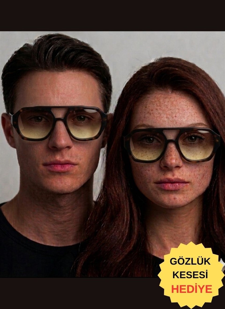 Royal Eyewear Re2707 degrade sarı Güneş Gözlüğü 