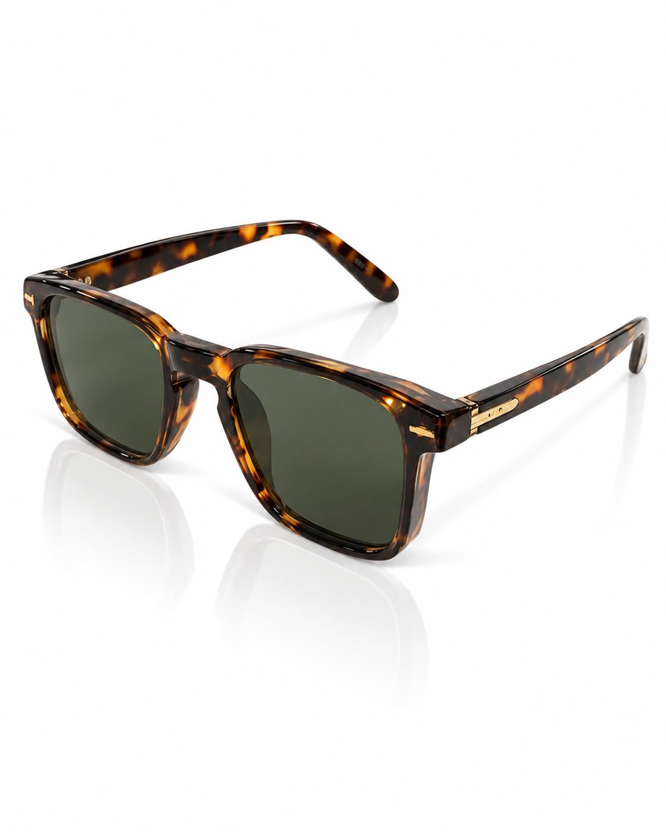 Royal Eyewear Re981 Yeşil leopar Güneş Gözlüğü 