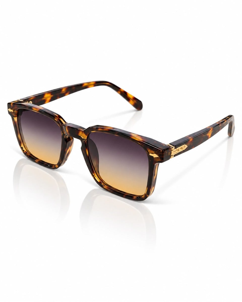 Royal Eyewear Re981 degrade leopar kahverengi Güneş Gözlüğü 