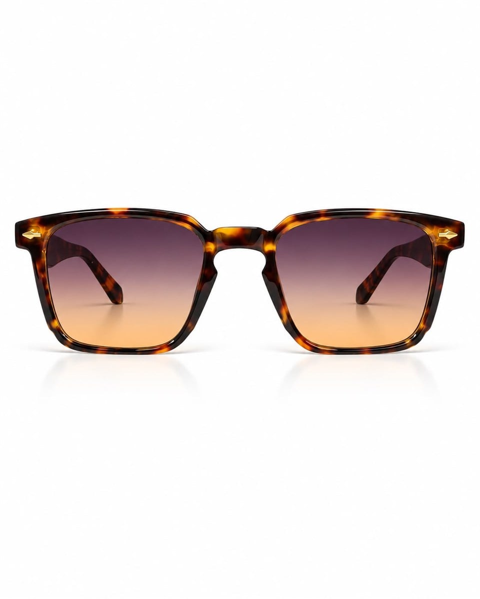 Royal Eyewear Re981 degrade leopar kahverengi Güneş Gözlüğü 