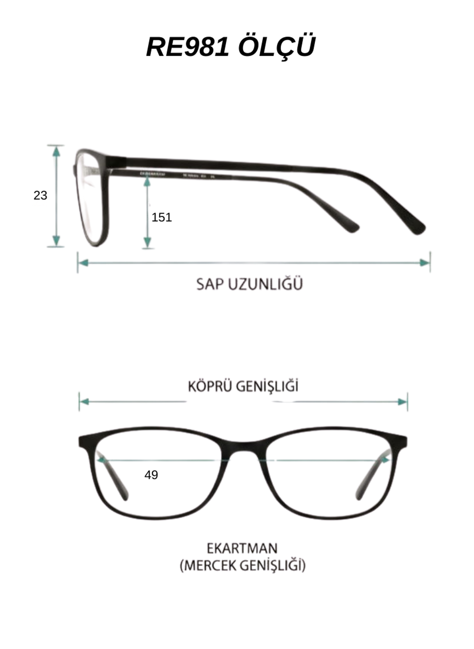 Royal Eyewear RE981 Siyah Güneş Gözlüğü