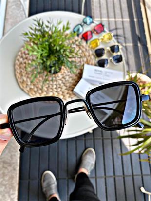 Güneş Gözlüğü Kadın & Erkek UV400 Cam Orjinal CE Belgeli DARK SİYAH EX657