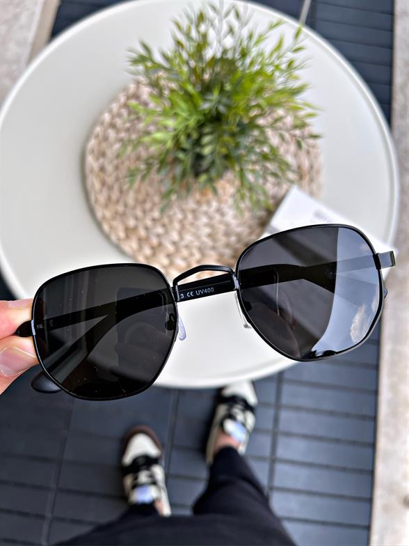 HEXA ROUND SİYAH UNİSEX GÜNEŞ GÖZLÜĞÜ
